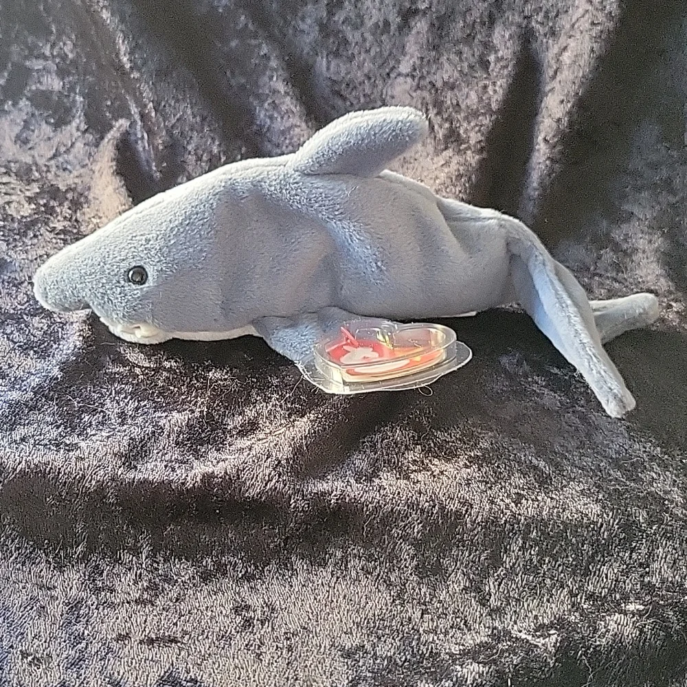 TY 1996 Crunch the shark beanie baby - Picture 10 of 10